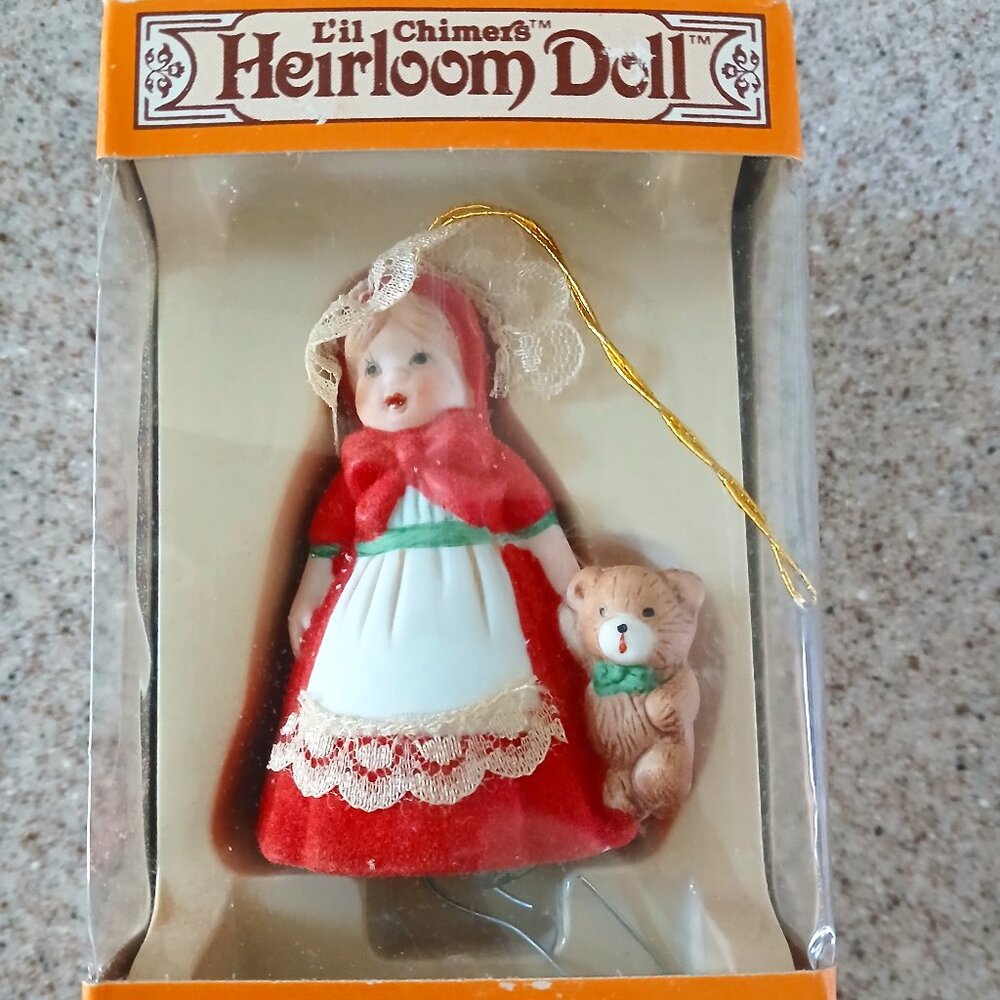 L'il Chimers Heirloom Doll Porcelain Bell Ornament